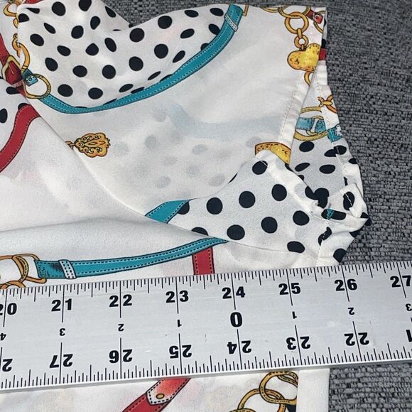 Torrid Womens Polka Dot Button Top Size 2X White Office Career Professional Work - Picture 5 of 11